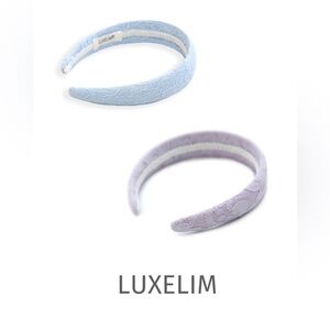 Luxelim bundle Emily & Carolina  Lace headbands lavender & blue